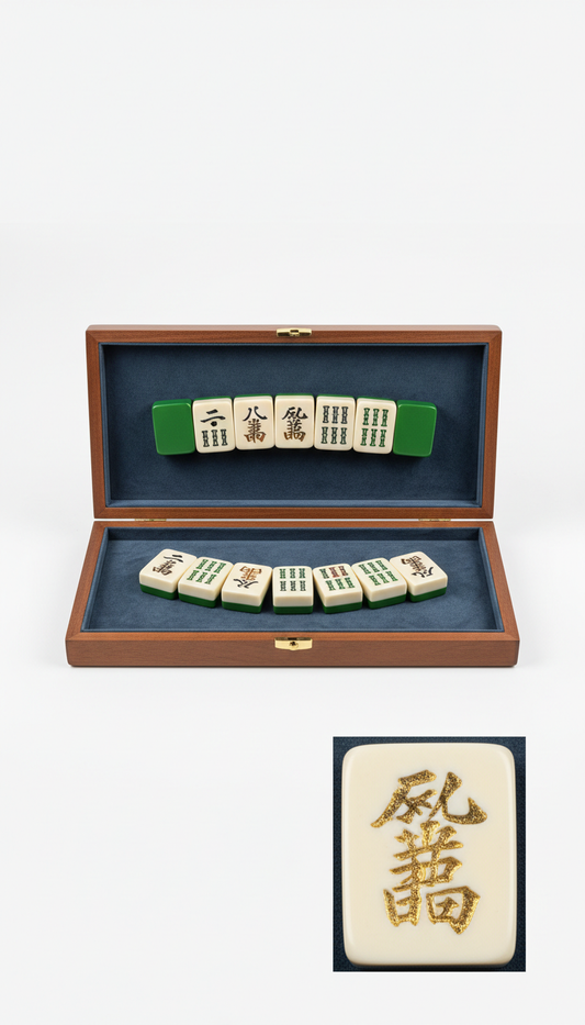 Mahjong Set in Velvet-Lined Case